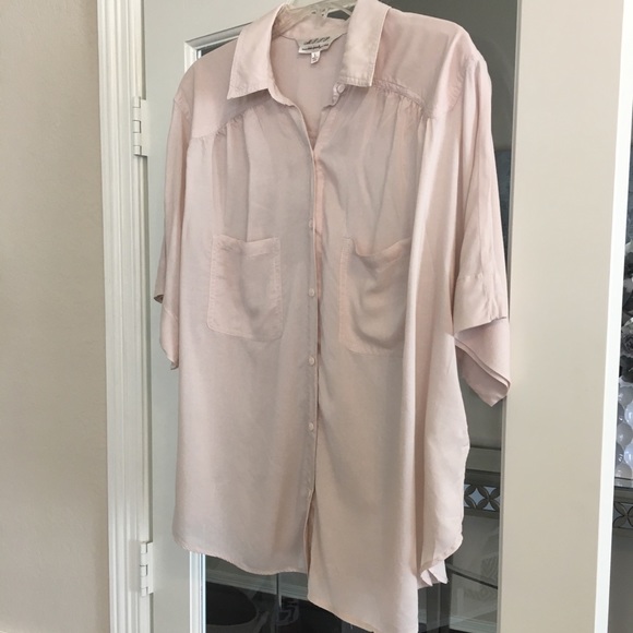 M.S.S.P. Powder Pink Button Down Shirt - Picture 4 of 7